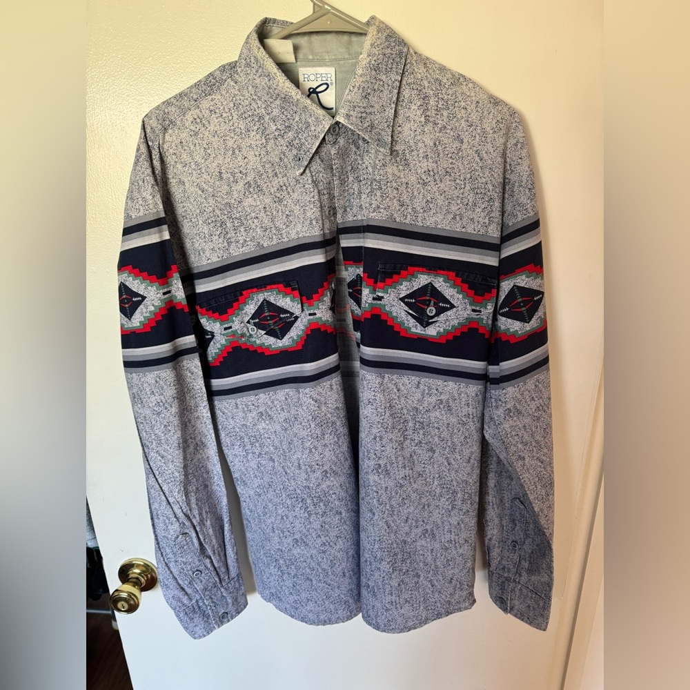 Vintage Roper long sleeve casual button down